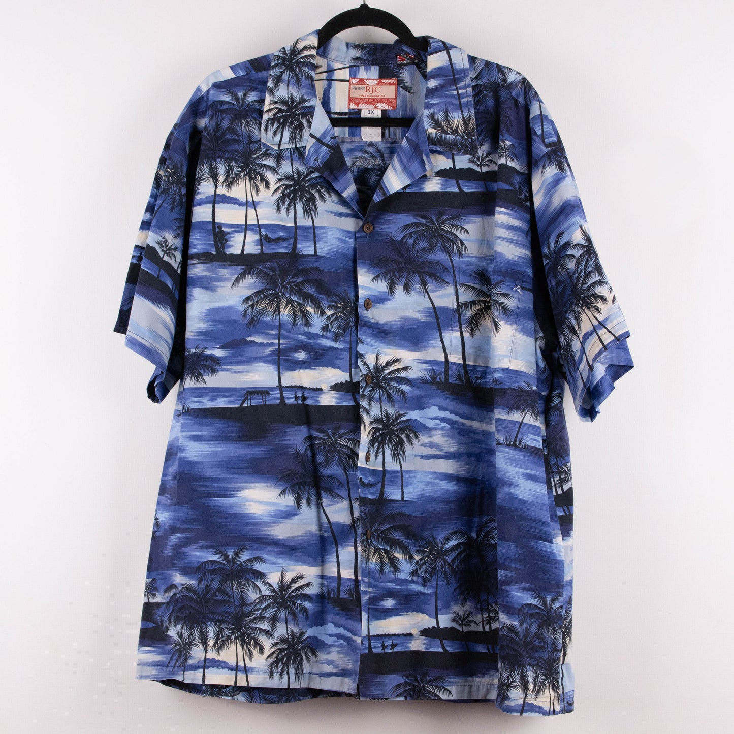 Camisa hawaiana azul (3XL) RJC