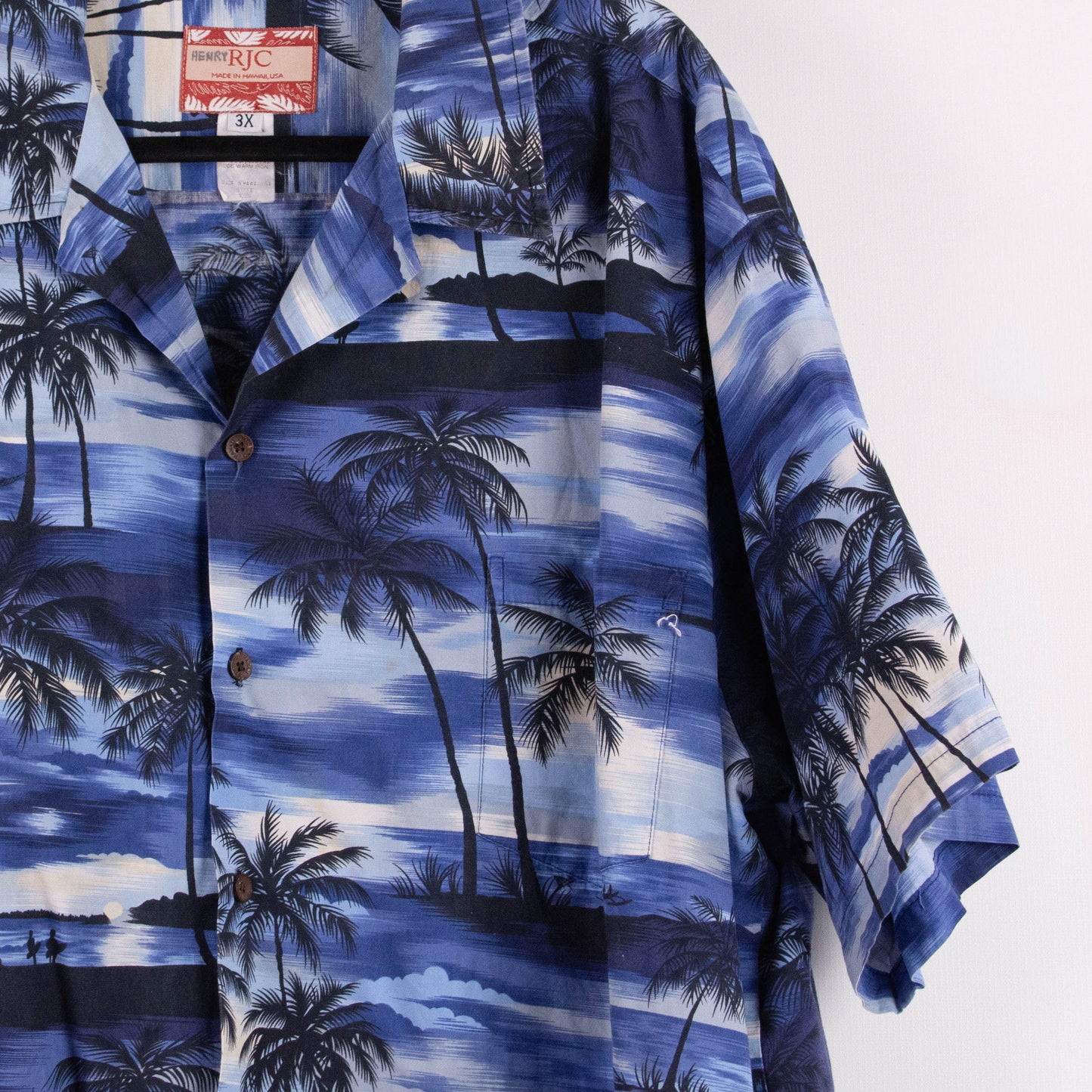 Camisa hawaiana azul (3XL) RJC