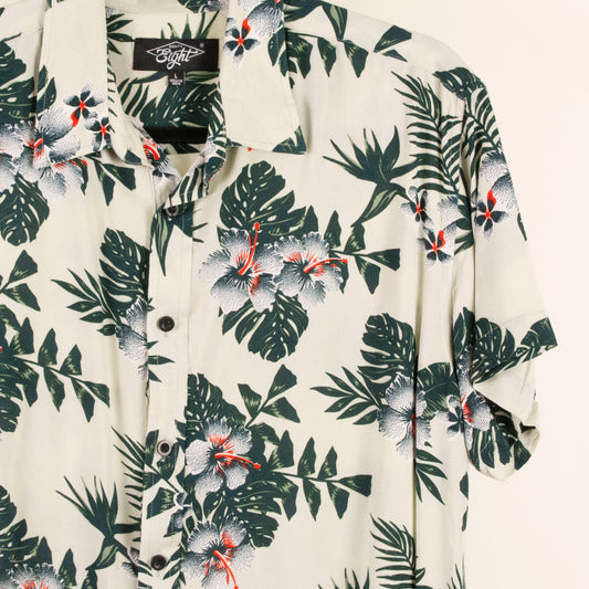 Camisa hawaiana verde (L) Eignht