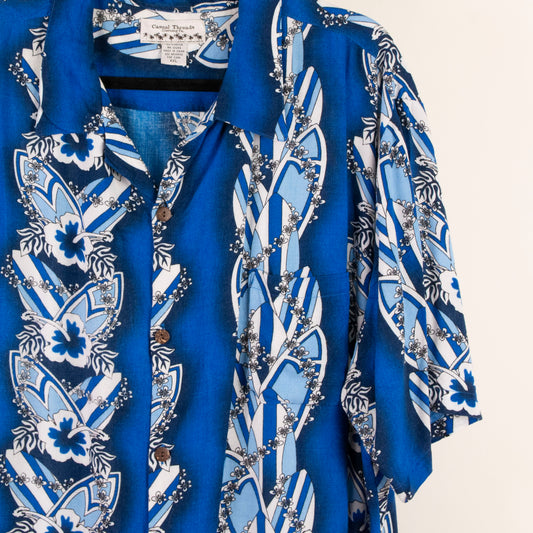 Camisa hawaiana azul (2XL) Casual threads