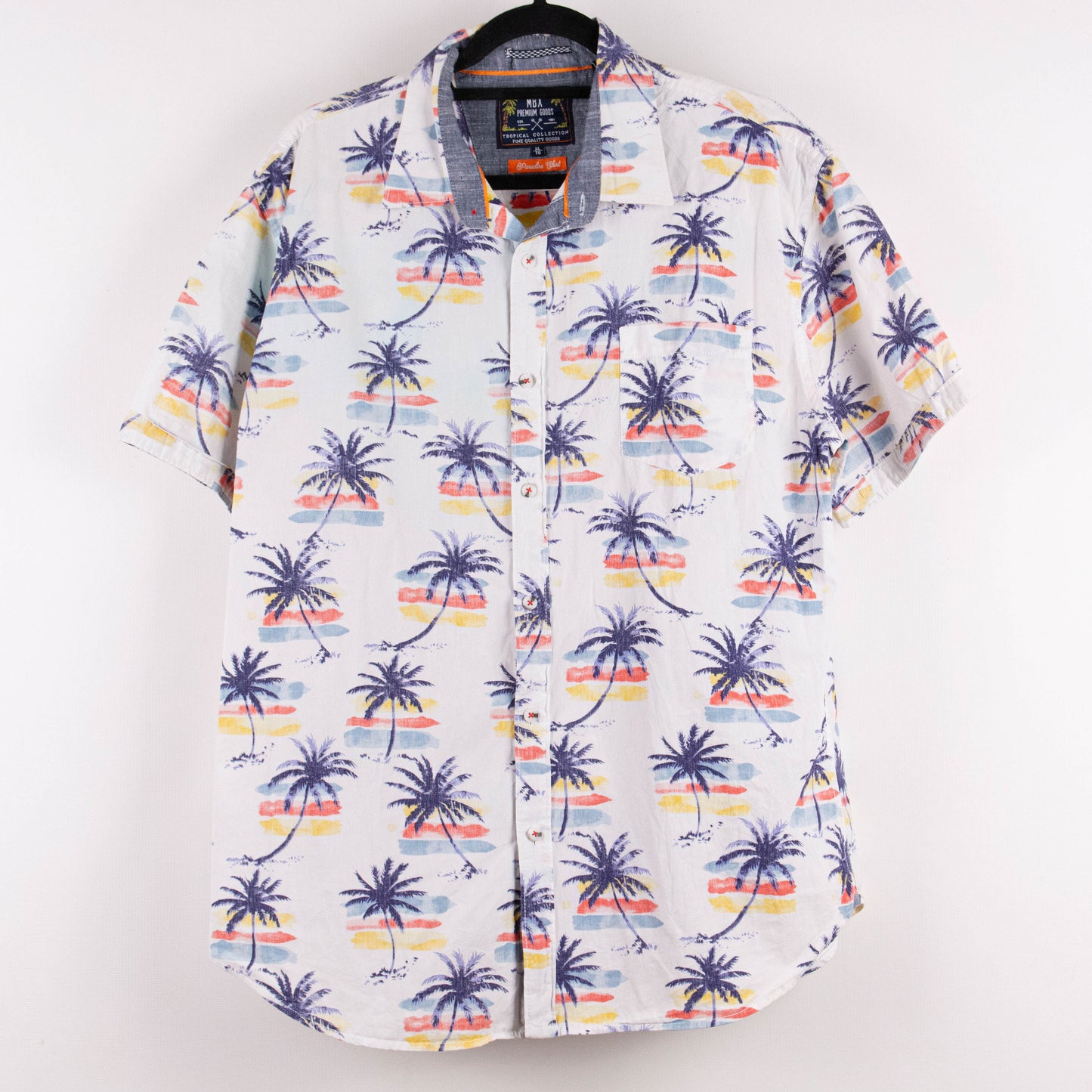 Camisa hawaiana blanca (XL) MBX