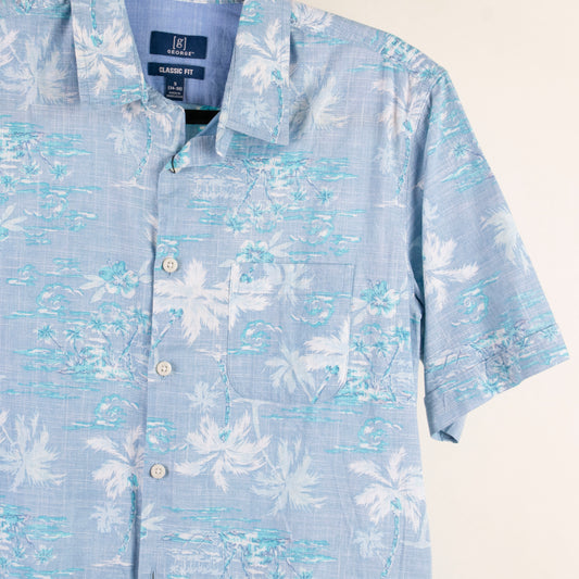 Camisa hawaiana azul (S) George