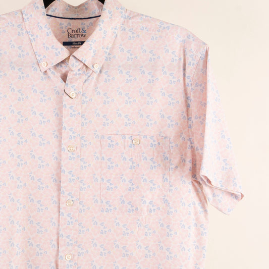 Camisa estampada blanco (L) Croft&Barrow