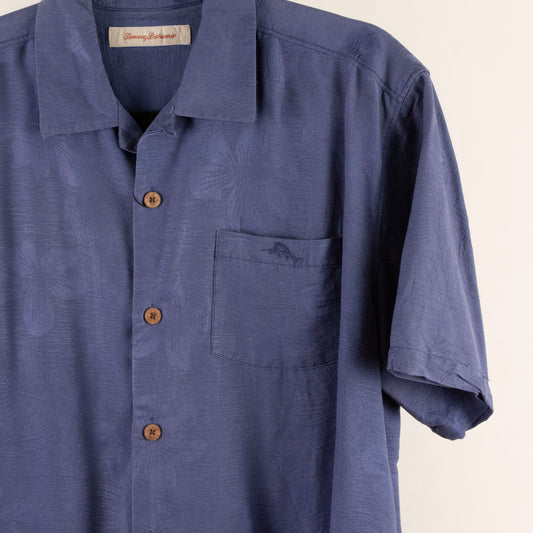 Camisa hawaiana azul (M) Tommy Bahama