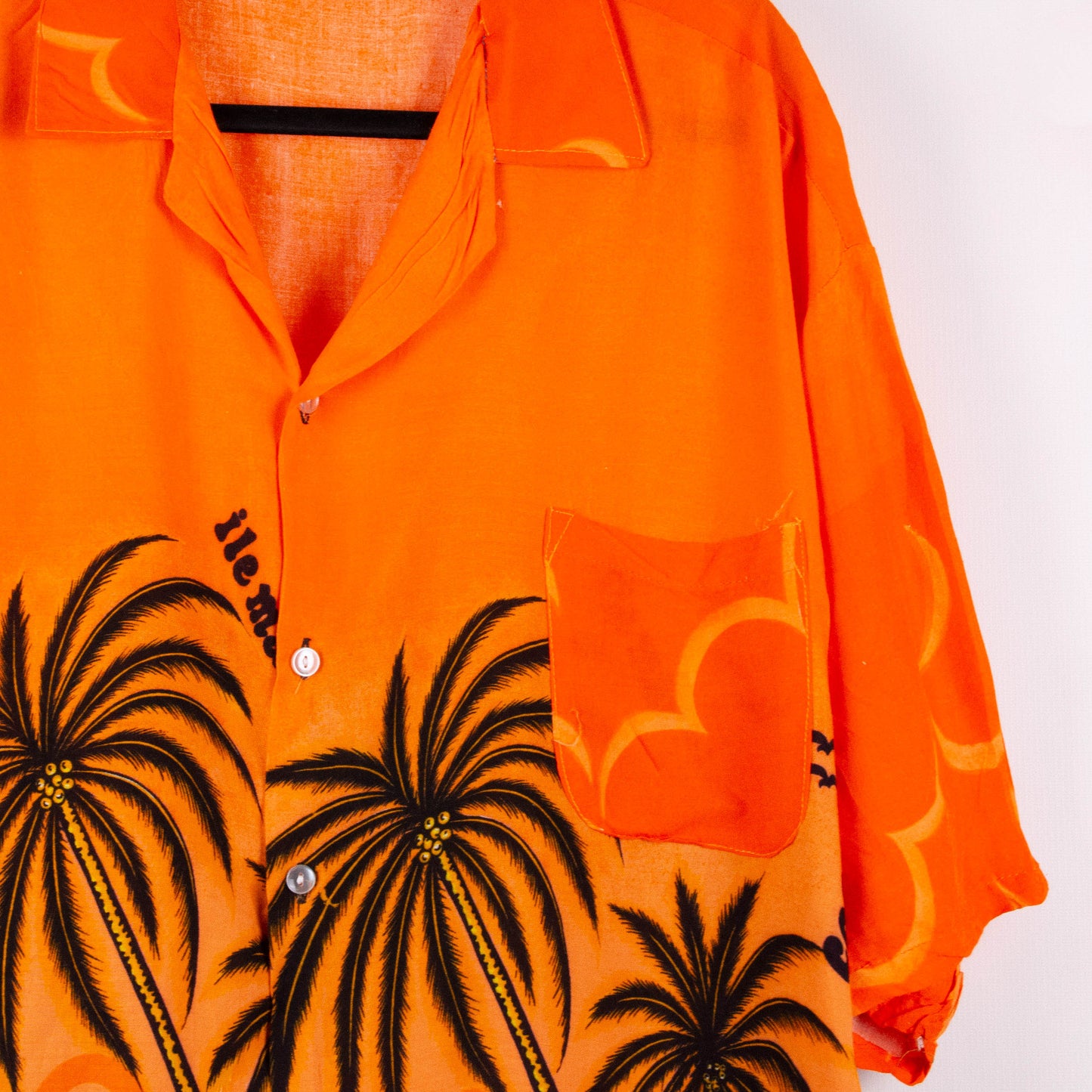 Camisa hawaiana naranja (2XL) Koko Knot