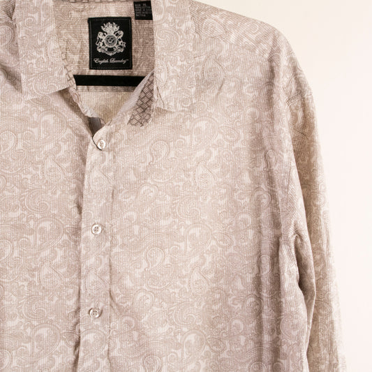Camisa estampada beige (XL) English Laundry