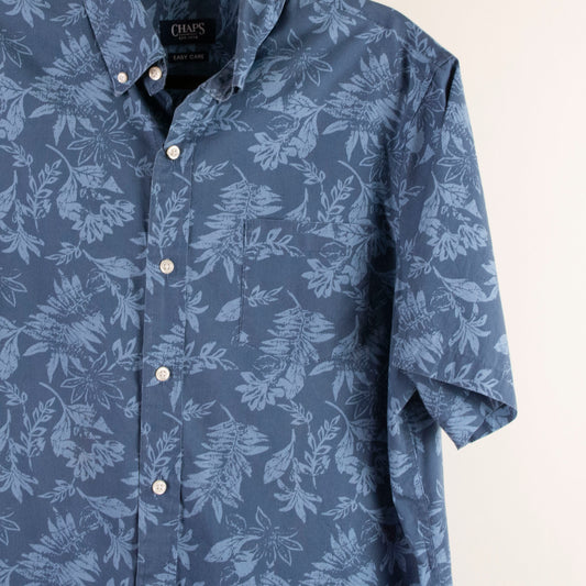 Camisa hawaiana azul (L) Chaps