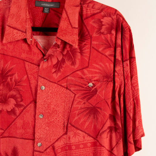 Camisa hawaiana rojo (XL) Croft&barrow