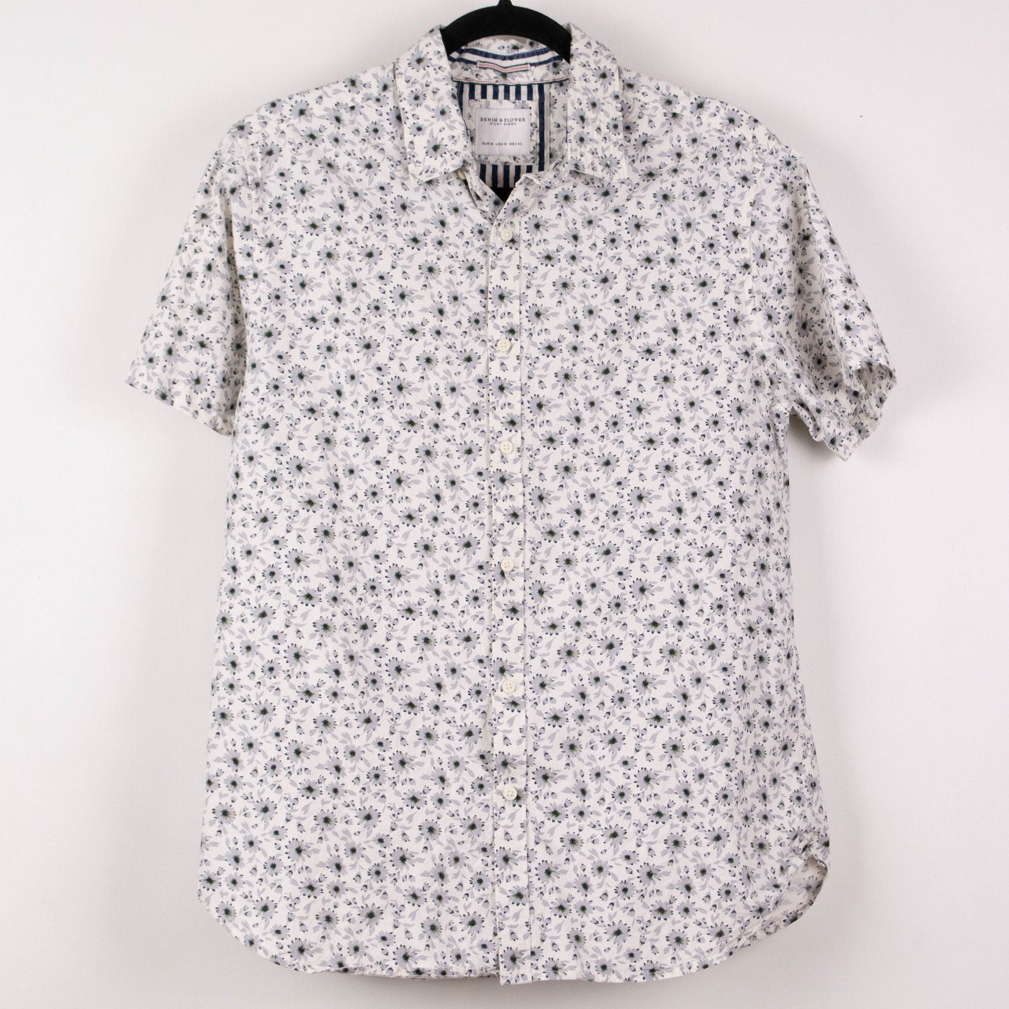 Camisa estampada blanca (M) Denim&Flower