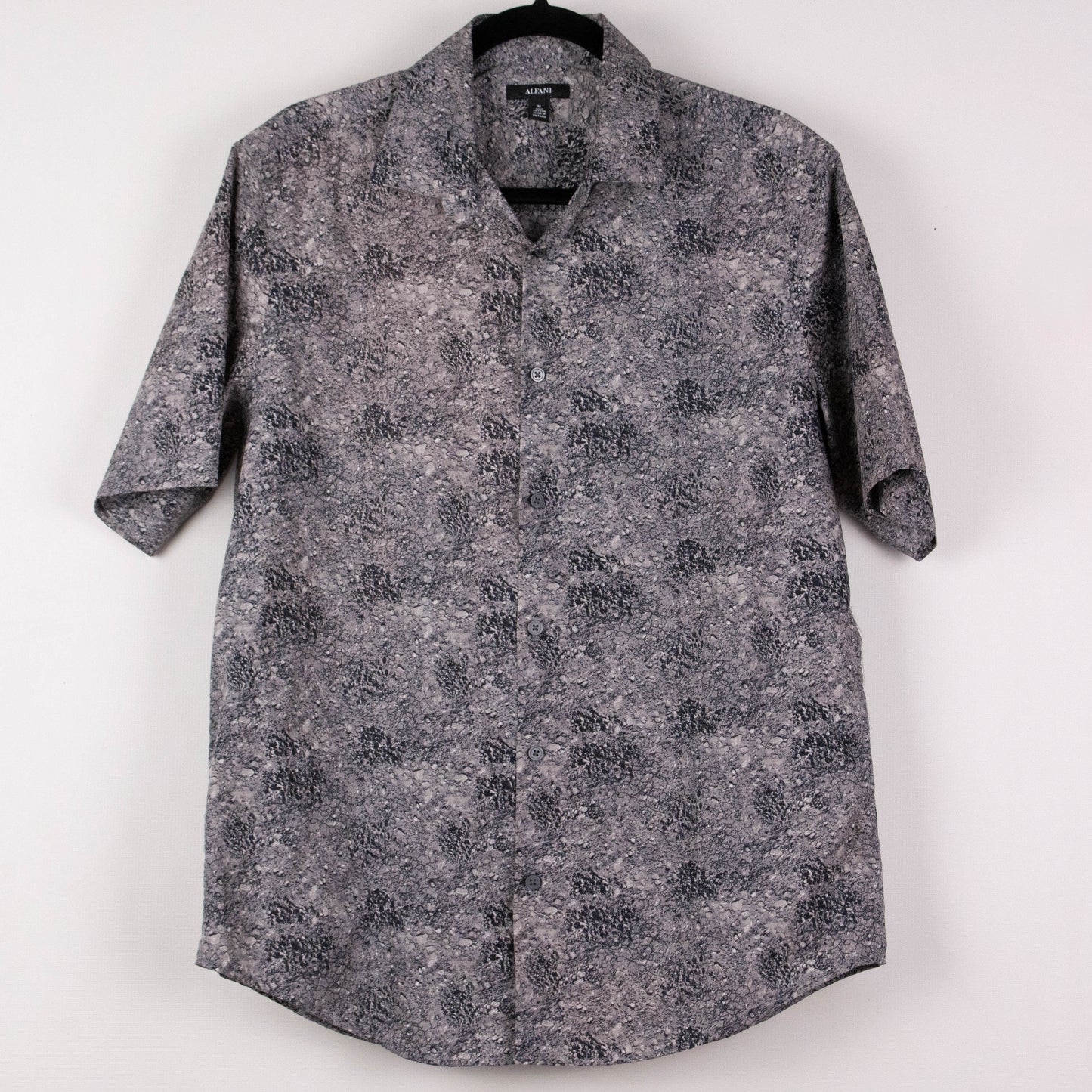 Camisa estampada gris (M) Alfani
