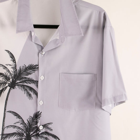 Camisa hawaiana gris (M)
