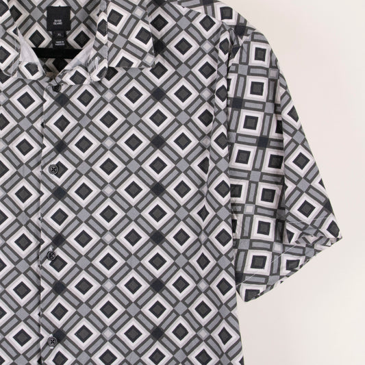 Camisa estampada gris (XL) River Island