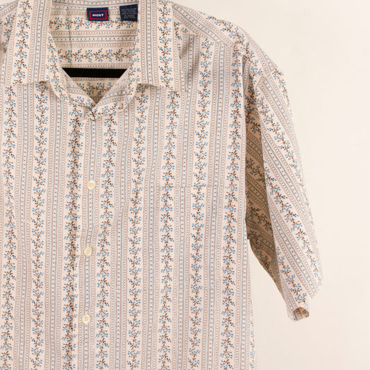 Camisa estampada beige (XL) MOST