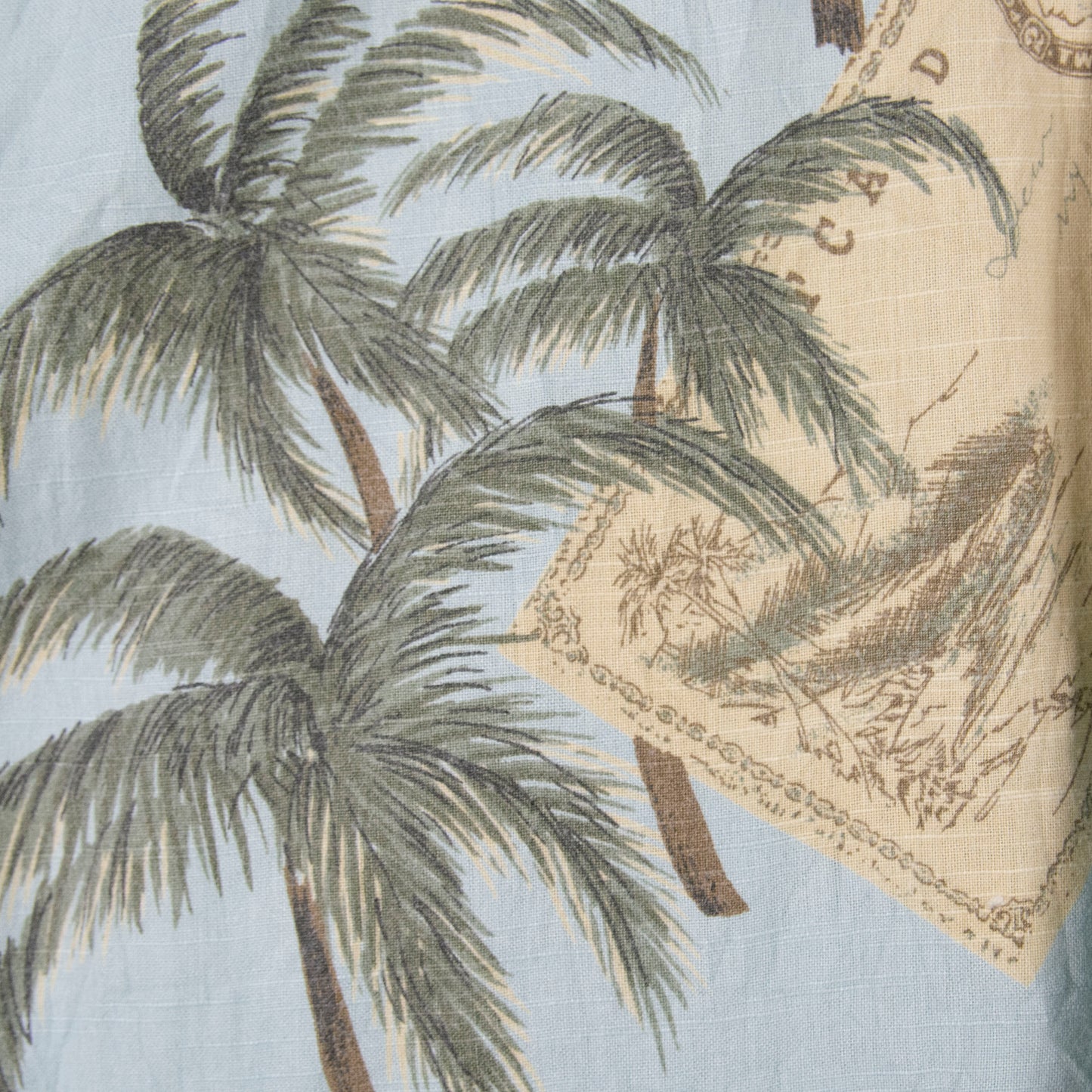 Camisa hawaiana azul (L) Newport Blue