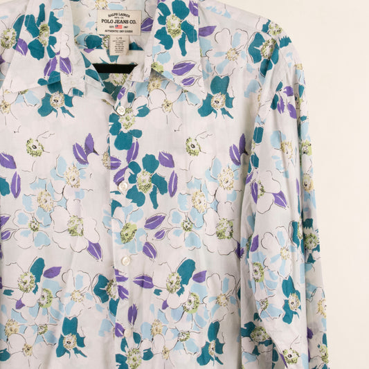 Camisa estampada blanco (L) Ralph Lauren