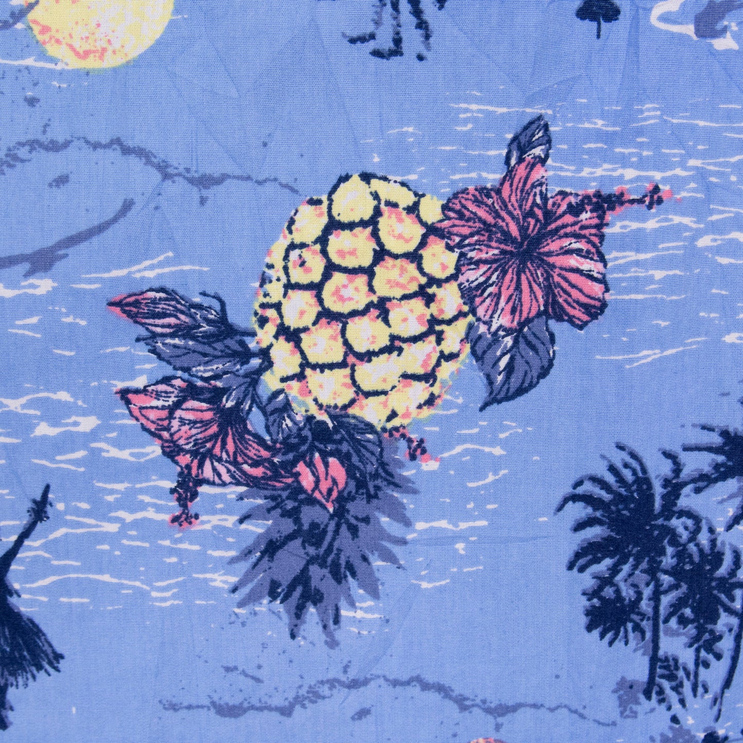 Camisa hawaiana azul (2XL) Haggar