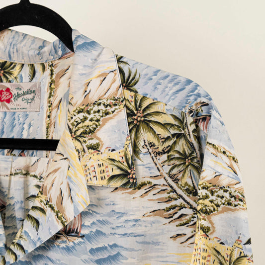 Camisa Hawaiana Azul (3XL) The Hawaiian Original