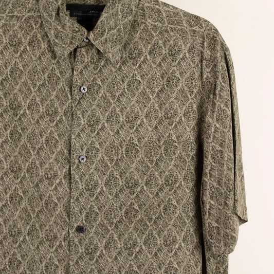 Camisa estampada verde (M) axcess/men