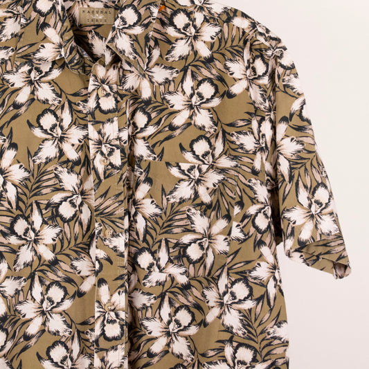 Camisa hawaiana café (M) Natural Issue