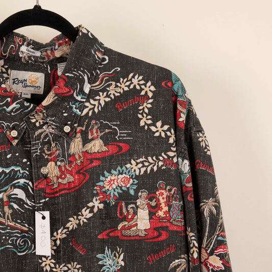 Camisa Hawaiana Gris (3XL) ReynSpooner