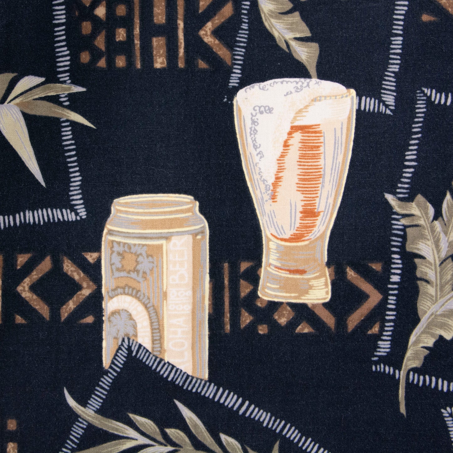 Camisa hawaiana negro (M) Batik Bay