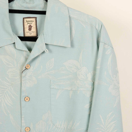 Camisa Hawaiiana Menta (M) Jamaica Jaxxx