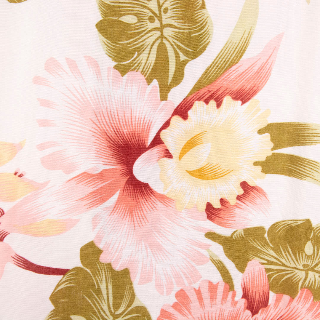 Camisa hawaiana blanca (M) Lunny Island