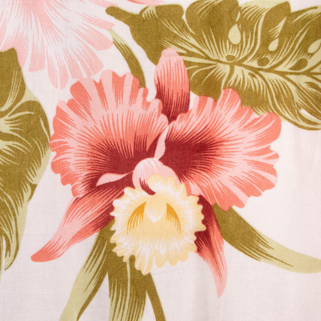 Camisa hawaiana blanca (M) Lunny Island