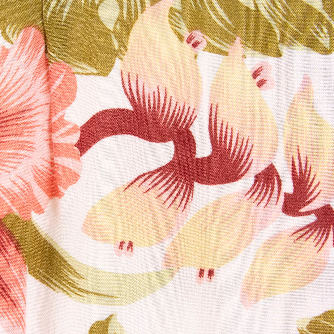 Camisa hawaiana blanca (M) Lunny Island