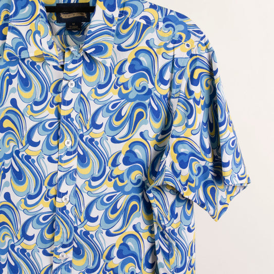 Camisa estampada azul (M) Cremieux