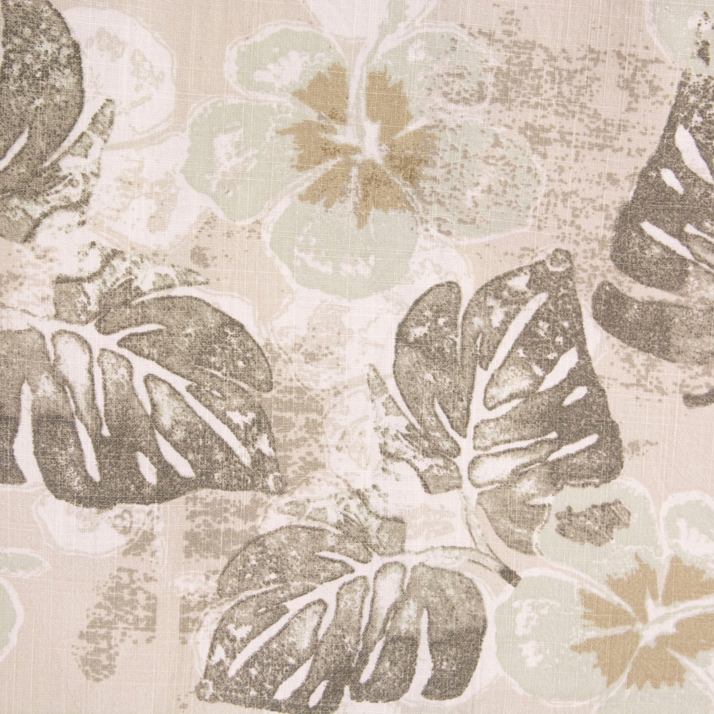 Camisa hawaiana beige (M) Croft & Barrow