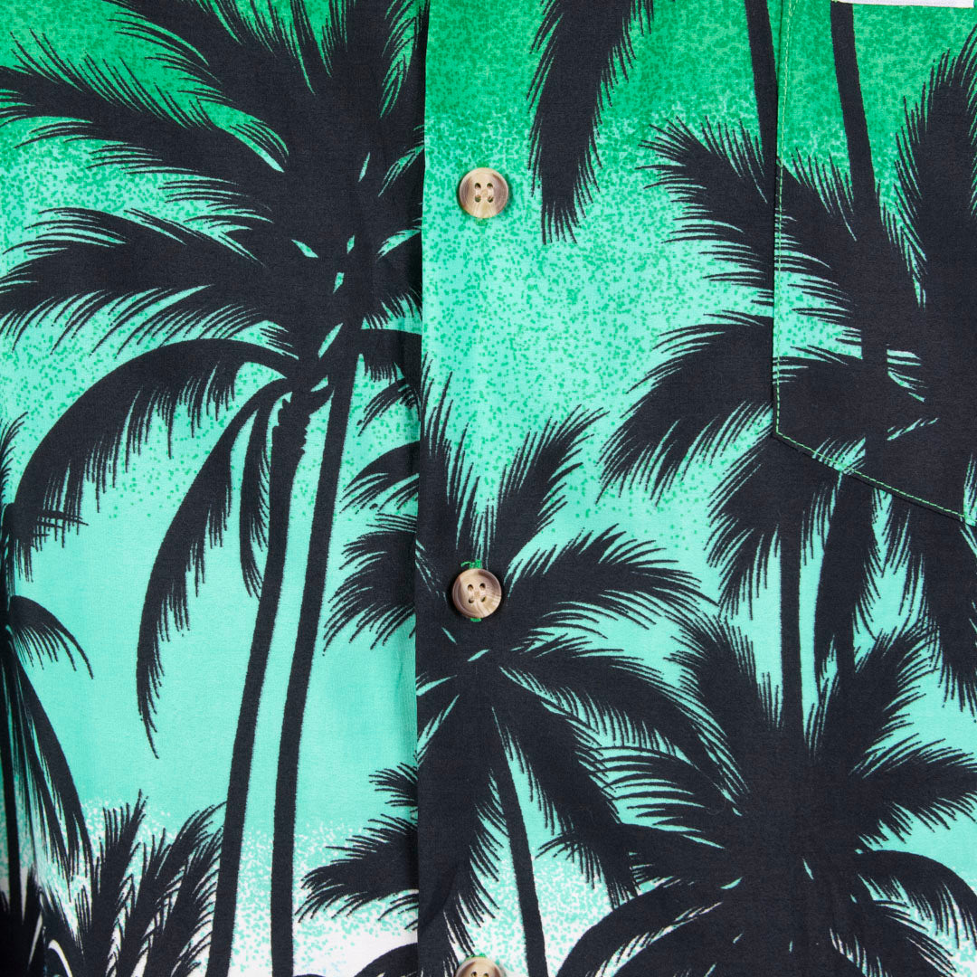 Camisa hawaiana verde (XL) Highseas Resort