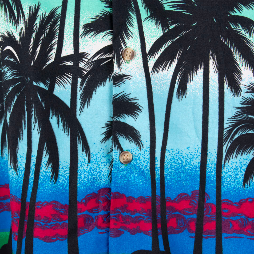 Camisa hawaiana verde (XL) Highseas Resort