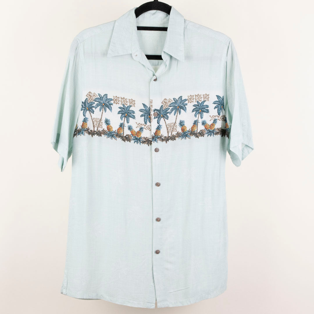 Camisa hawaiana verde (S) Batik Bay