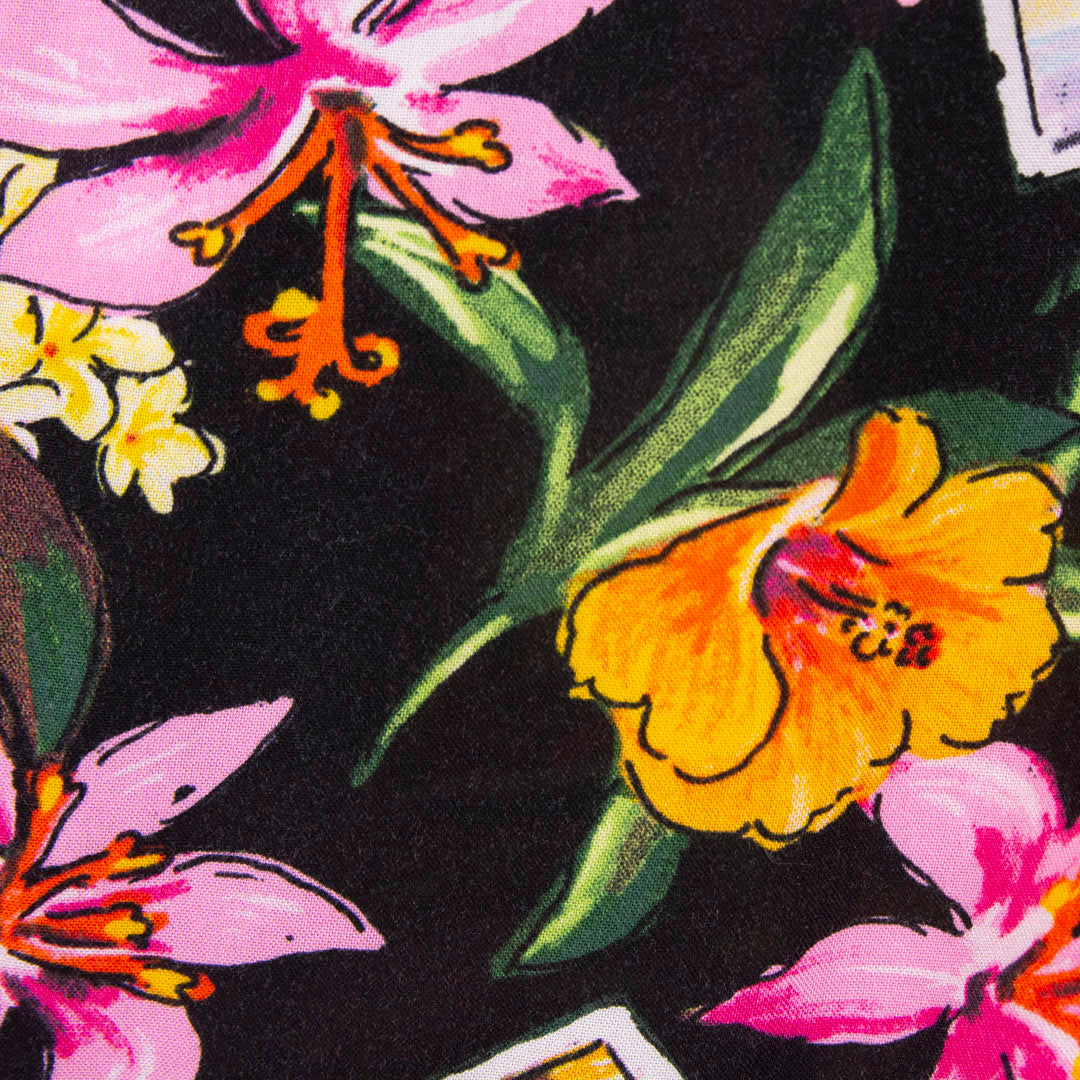 Camisa hawaiana negro (S) George