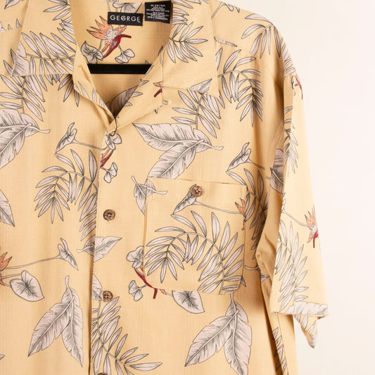 Camisa hawaiana amarillo (M) George