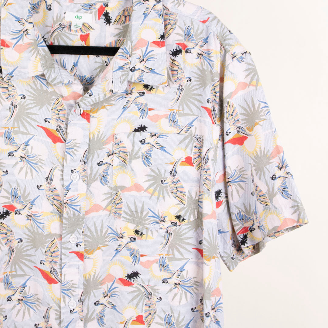 Camisa hawaiana azul (L) DIP