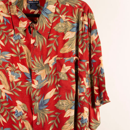 Camisa hawaiana rojo (3XL) Knights Bridge