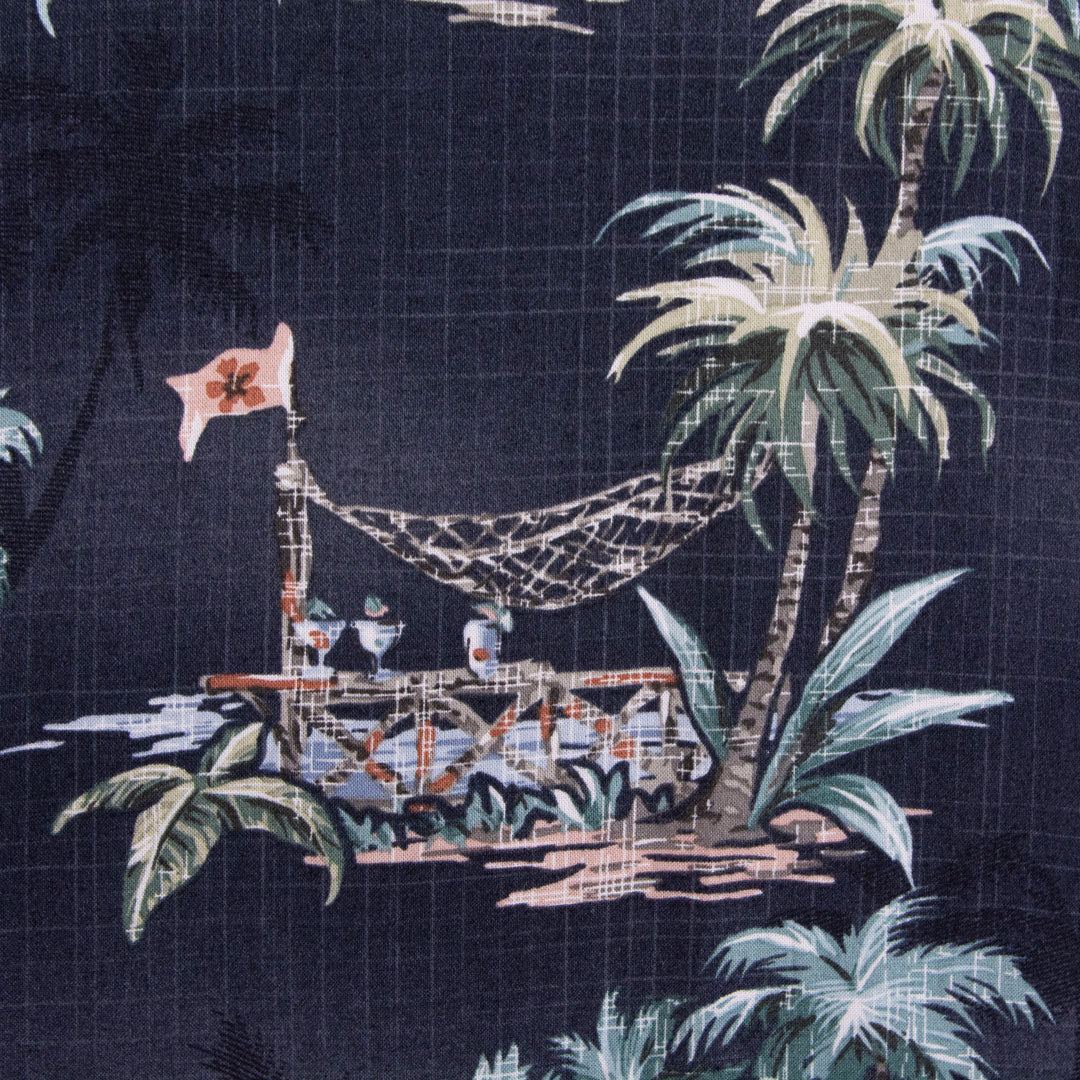 Camisa hawaiana gris (L) Batik Bay