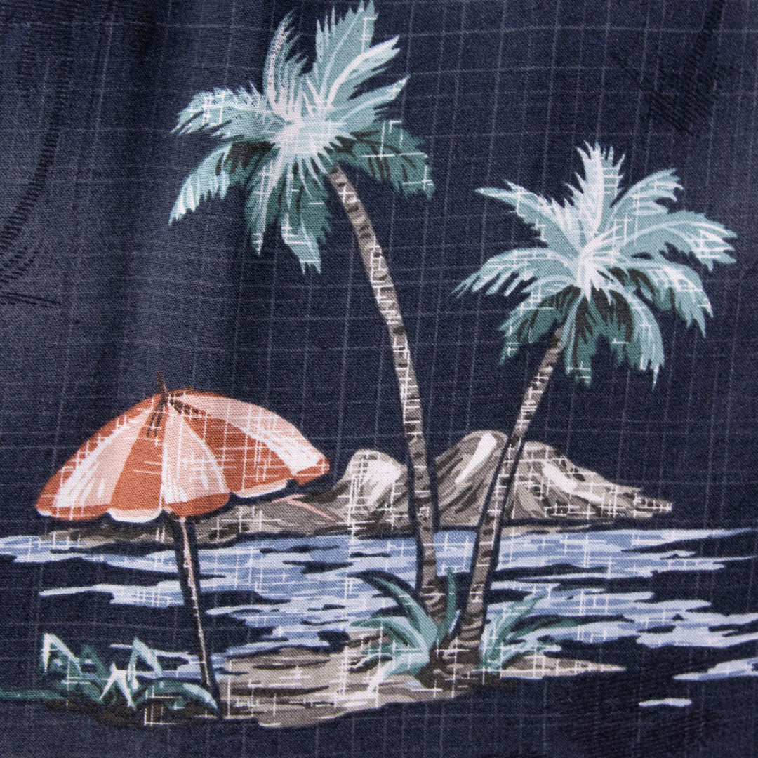 Camisa hawaiana gris (L) Batik Bay