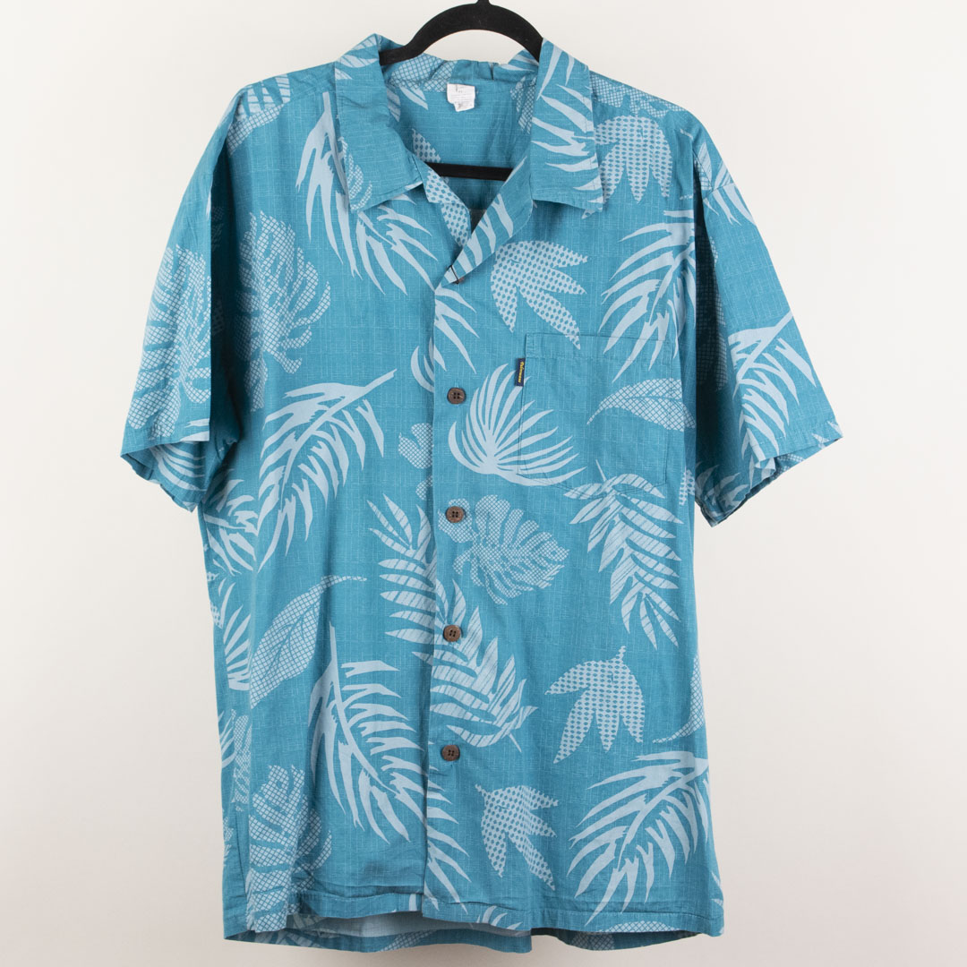 Camisa hawaiana azul (XL) Palmwave