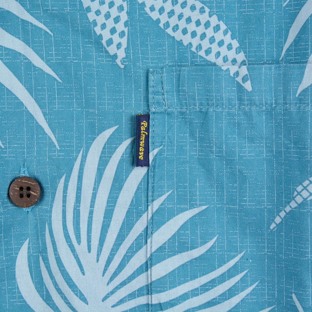 Camisa hawaiana azul (XL) Palmwave