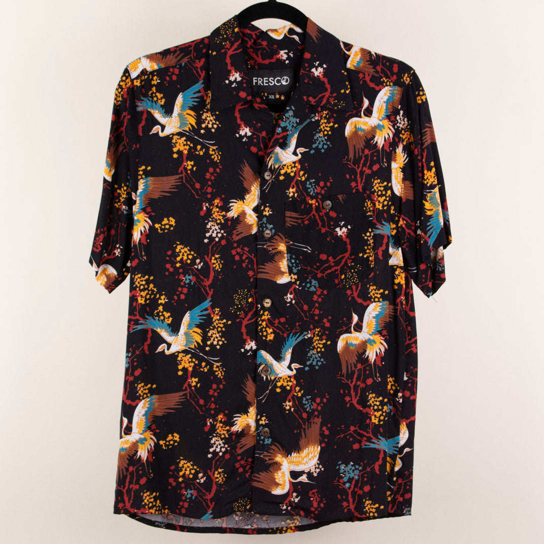 Camisa hawaiana manga corta oriental