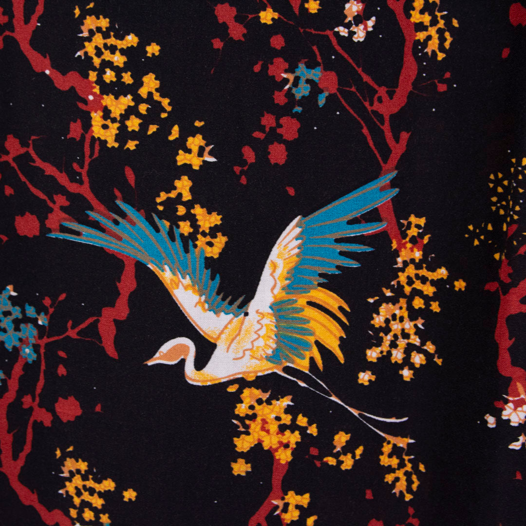 Camisa hawaiana manga corta oriental