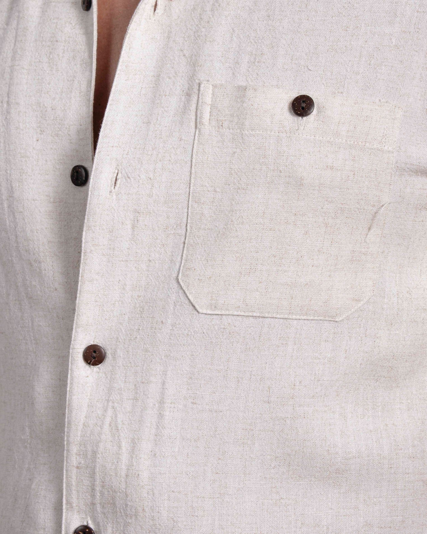 Camisa casual avena