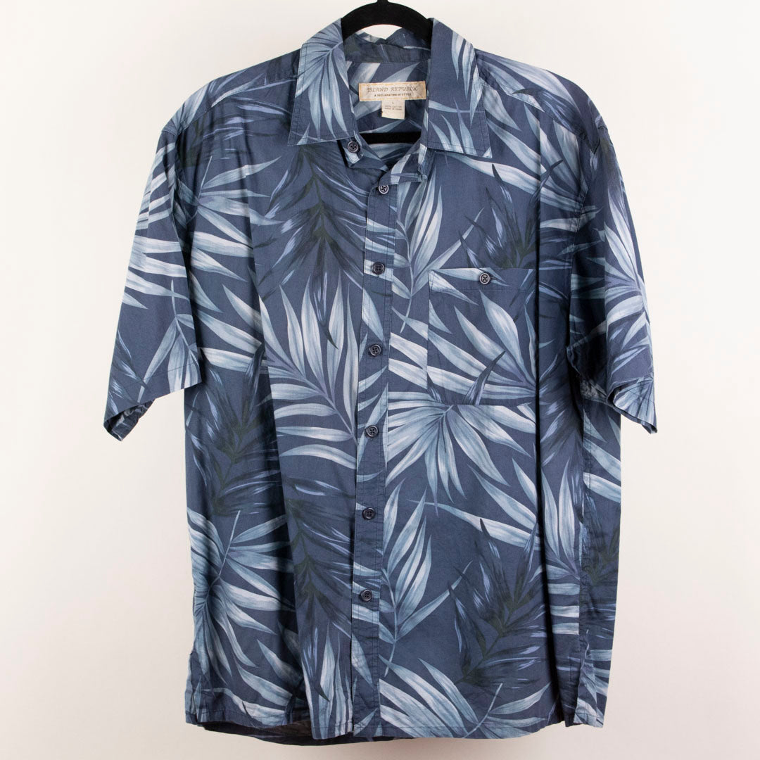 Camisa hawaiana azul (L) Island Republic
