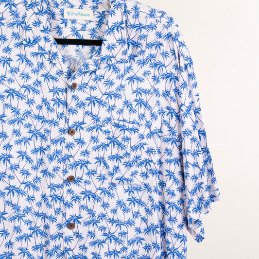 Camisa hawaiana azul (XL) Caribbean