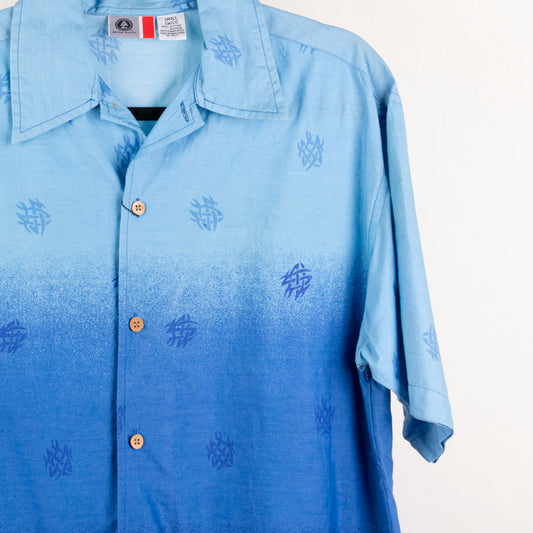 Camisa hawaiana azul (M) Arizona Jean