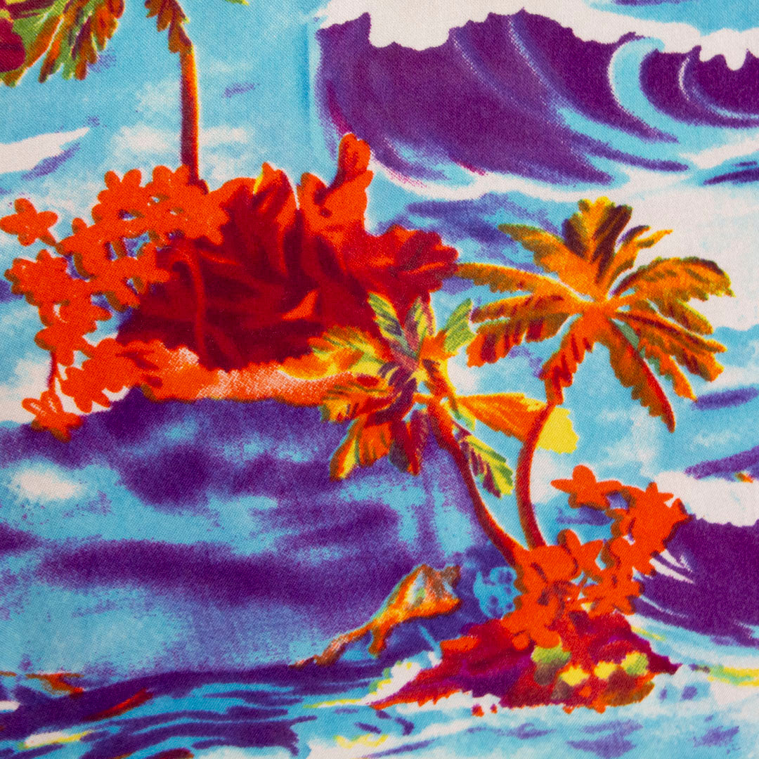 Camisa hawaiana azul (L) Super Massive