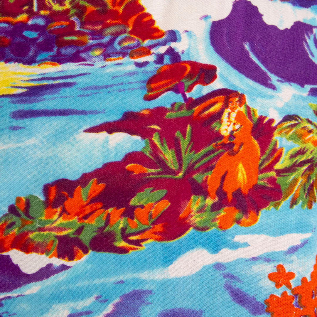 Camisa hawaiana azul (L) Super Massive